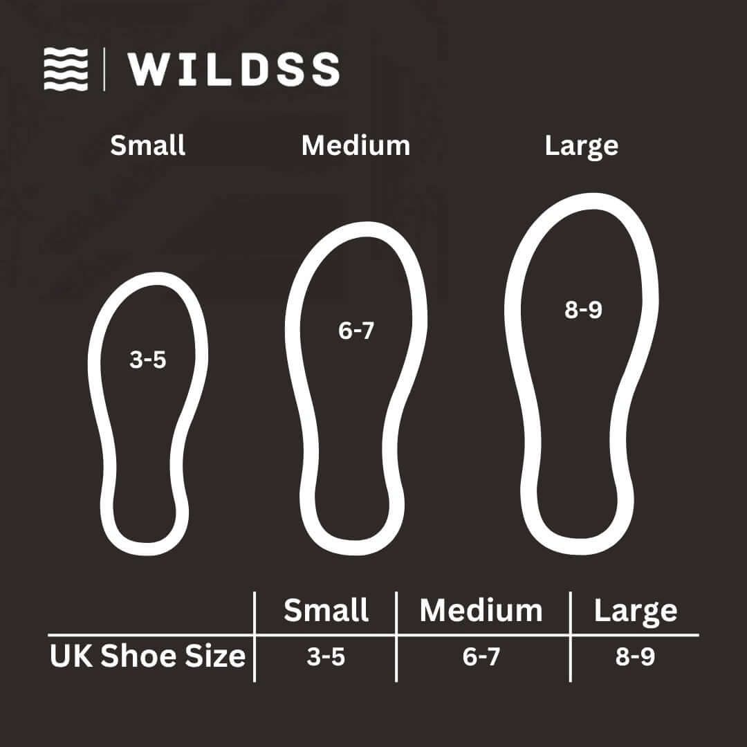 Neoprene wild swimming socks: Humpback