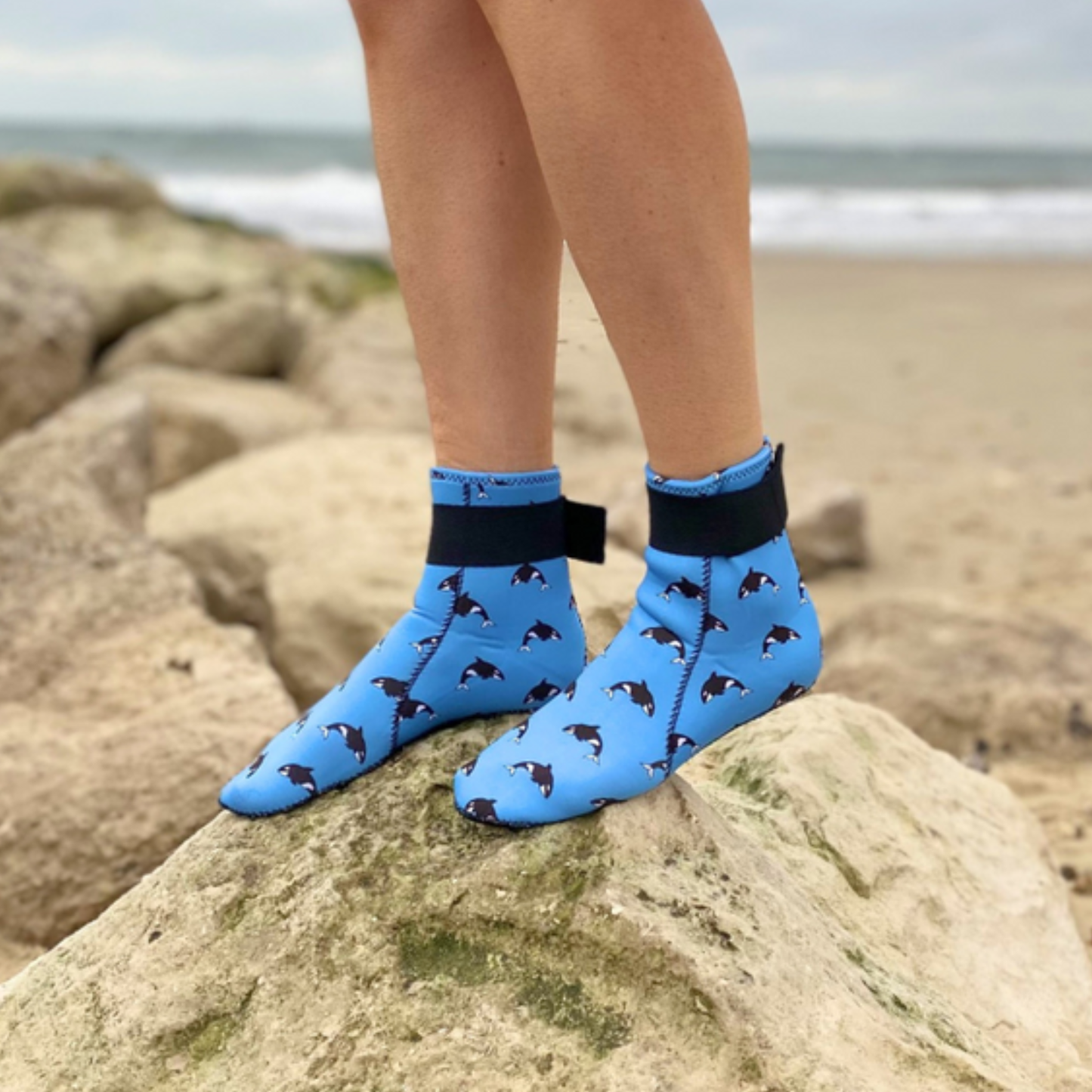 Neoprene Swimming Socks in Orca