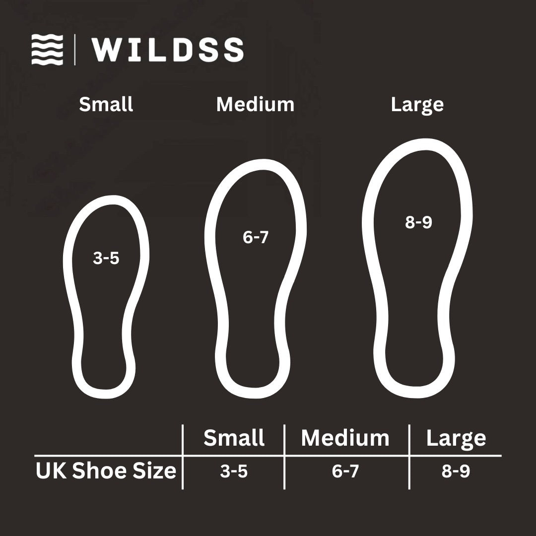 Neoprene wild swimming socks: Leopard
