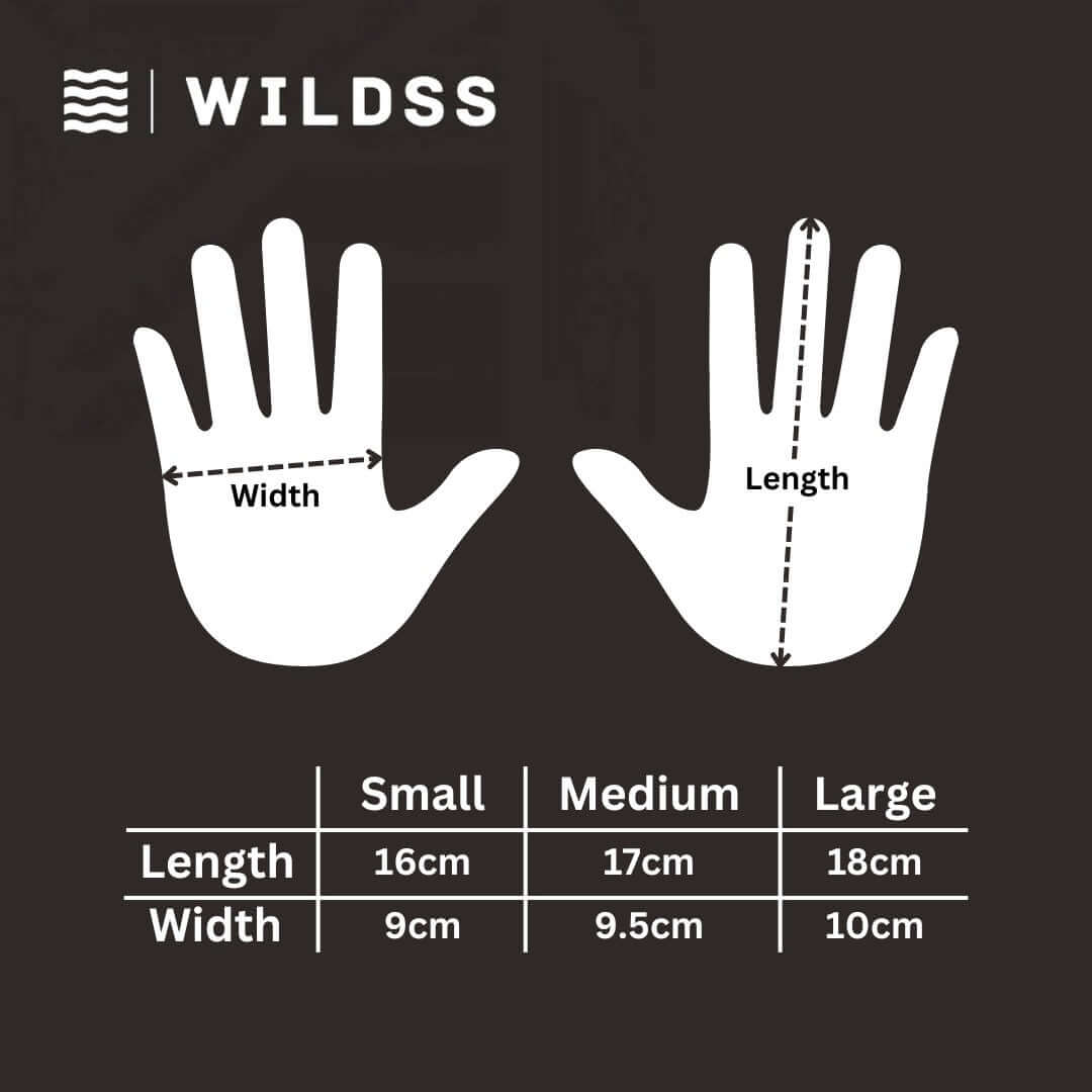 Neoprene wild swimming gloves: Leopard