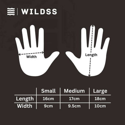 Neoprene wild swimming gloves: Leopard