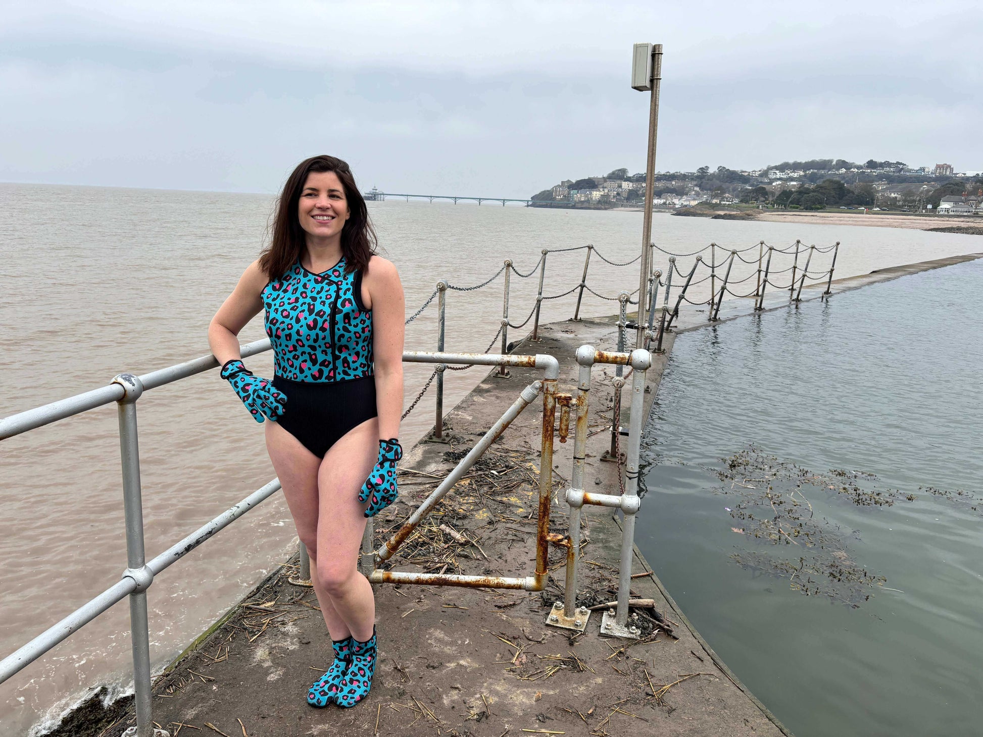 YULEX EasyOff™ Swimming Socks; Leopard – WildSwimmingSocks