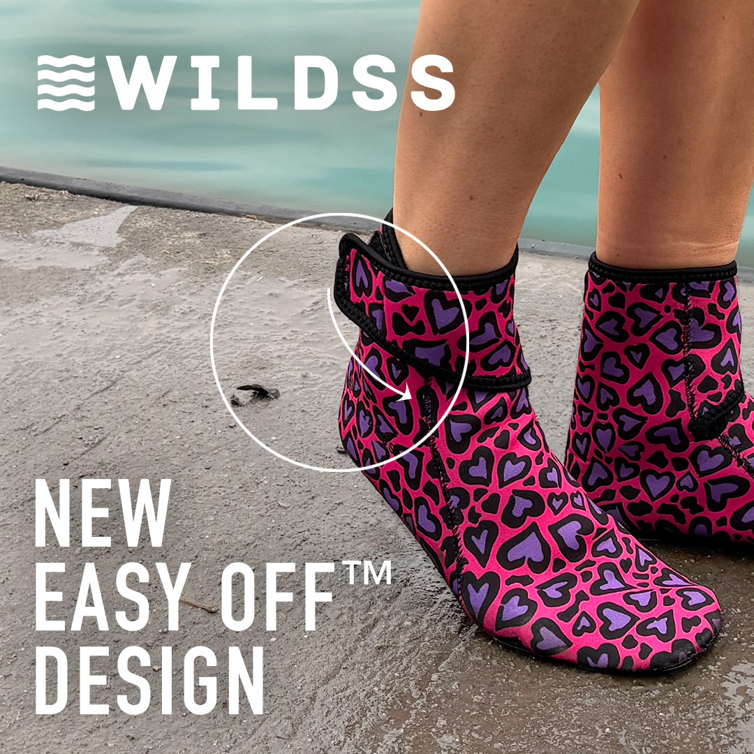 YULEX EasyOff™ Swimming Socks; Cold Cold Heart
